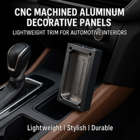 Pièces usinées CNC pour l'usinage de panneaux décoratifs en acier inoxydable, aluminium, laiton, garnitures légères, usinage par électroérosion à fil, brochage, automobile