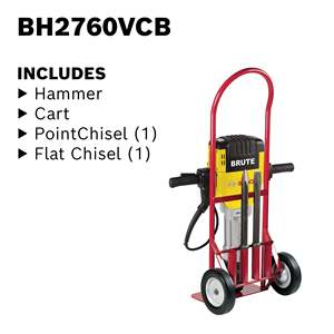 Marteau briseur Brute 120 volts, pointe de 20 pouces, hexagone de 1-1/8 pouce, pour projets industriels et bricolage, alimenté par batterie électrique - Product Image 2