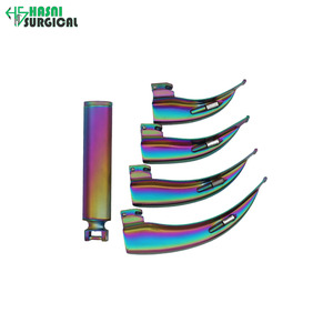 Set de Laringoscopio de Fibra Óptica Macintosh, 4 Hojas, 1 Mango, Acero Inoxidable, Caja de Plástico Multicapa - Product Image 6