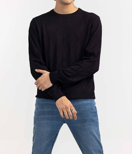 Custom LOGO OEM & ODM Men Sweater Jacquard <b>Pattern</b> Knitwear Crew Neck Pullover <b>Knit</b> Winter Men <b>Knitted</b> Sweater - Product Image 2