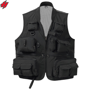 Chaleco de Pesca, Fotografía y Periodismo, Unisex, con Logotipo Personalizado, Venta al por Mayor, Multibolsillos, de Poliéster y Algodón - Product Image 1