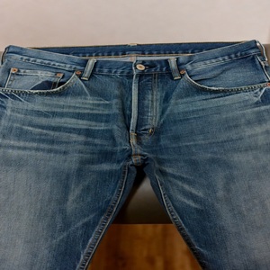 Jeans en denim brut pour hommes et femmes |   Vêtements d'hiver streetwear haut de gamme OEM ODM en gros, 100% coton lavé, poids moyen, logo personnalisé - Product Image 2
