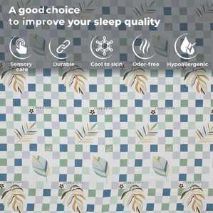 Juego de Sábanas de 3 Piezas de Algodón Orgánico de Calidad y Estilo, Estampado Floral Sólido, Estilo Clásico, 200 Hilos, Cómodo para Toda Temporada, Ideal para - Product Image 5