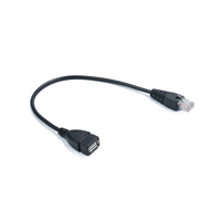Câble Ethernet USB vers RJ45, 2 pièces, câble d'extension USB femelle vers RJ45 8P4C mâle pour routeur, modem ADSL, caméra, etc.