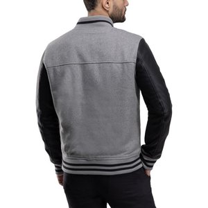 Men's Varsity <b>Jacket</b> Genuine Leather Sleeve and Wool Blend Letterman <b>Boys</b> College Varsity <b>Jackets</b> XS-5XL - Product Image 5