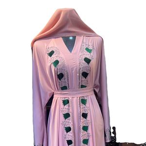 Best Selling Handmade Beaded Abaya for Modest Fashion Daily Wear Elegant Vintage Floor Length Comfortable Fit Ladies Party Wear - Product Image 4