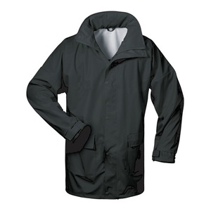 Veste de pluie extensible noire LUND pour vêtements de travail Produit Norvège - Product Image 1