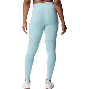 Leggings de fitness taille moyenne pour femmes avec logo personnalisé Prix raisonnable Service OEM Leggings de yoga à motif solide - Product Image 2