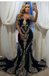 Robe de CAFTAN moderne de créateur, grande broderie de aaa, perles en verre de cristal, travail en pierre, pour mariage @ 2022 - Product Image 2