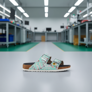 Sandale Birkenstock Arizona ESD Flower Field Menthe Taille 39 Conforme EN 61340 Matériau Birko-Flor Workstand - Product Image 3