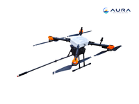 Drone professionnel industriel robuste pour le nettoyage de façades, jet d'eau haute pression, UAV, 1 an, charge utile de 15 kg, pour usines de grande envergure