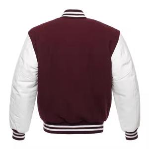 Chaqueta de Invierno para Hombre, Color Granate Sólido, de Secado Rápido, Estilo Urbano, Cuello Alto, Estilo Béisbol, Venta Caliente - Product Image 2