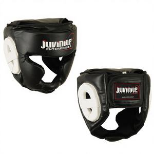 อุปกรณ์ป้องกันศีรษะหนังแท้คุณภาพสูง ปรับได้เต็มใบหน้า สำหรับมวยไทย มวยสากล และศิลปะการต่อสู้แบบผสมผสาน - Product Image 1