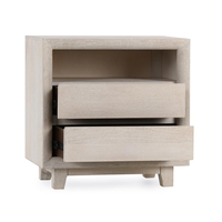 Table de chevet moderne à 2 tiroirs en bois massif de haute qualité et armoire de chevet multifonctionnelle pour l'utilisation du salon de l'hôpital de la chambre
