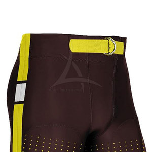 Pantalons de football américain de haute qualité pour hommes, taille plus, shorts de protection longs avec protections, entraînement, pratique, séchage rapide et respirant - Product Image 5