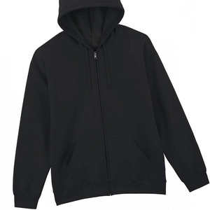 Sudadera con Capucha Negra con Cierre para Mujer al por Mayor, Chaqueta de Felpa de Algodón Grueso con Estampado Personalizado, Antibolitas, Transpirable, para Invierno - Product Image 6