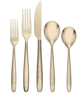 Ensemble de couverts en acier inoxydable de qualité supérieure, adapté aux mariages, aux réceptions, aux buffets et aux tables quotidiennes. - Product Image 1