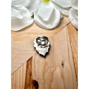 Bague Statement Bohème Jameson Garcia en Coquille Saint-Jacques et Argent Sterling, Ajustable, Sertie de Coquille et Turquoise, pour Usage Quotidien - Product Image 4