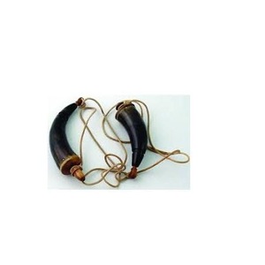 Cuerno de Búfalo Artesanal, Color Natural, Cuerno Real para Cinturón de Cuero con Punta de Latón y Tapa de Madera - Product Image 6