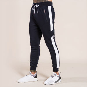 Pantalones Deportivos Casuales de Alta Calidad para Hombre, Diseño Moderno con Franja Lateral Reflectante, Color Caqui, 100% Algodón, Venta al por Mayor - Product Image 6