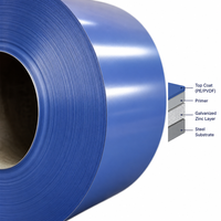 Bobine d'acier galvanisé prépeint PPGI, acier revêtu de couleur, 0,12-1,2 mm, matériau de toiture pour bâtiments, vente en gros, usine