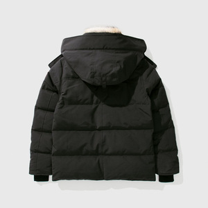 Veste matelassée à capuche pour femme, hiver, avec col en fourrure, vente en gros, taille plus, veste gonflante - Product Image 3