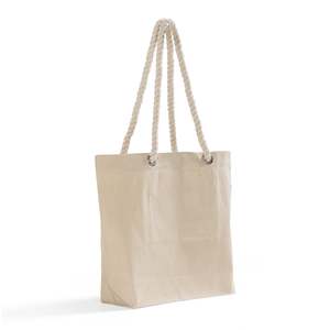 Sac fourre-tout en coton durable de taille moyenne avec poignées en corde fantaisie, imprimé par transfert thermique pour la publicité d'aliments ou de cadeaux - RP200 - Product Image 3