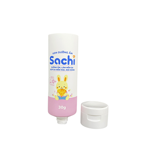 Phuc Nguyen Vietnam Cosmetic Skincare Packaging 30ml 50ml 100ml PE Tube <b>Sunscreen</b>/Cleanser Flip Top Cap Glossy Offset Printing - Product Image 1