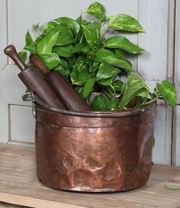 Pot de fleurs en métal, cuivre antique, décoration d'intérieur, utilisation pour le jardin, nouveau design - Product Image 6