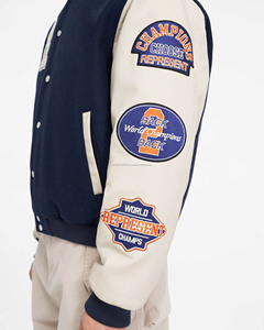 OEM ODM Manufacturer Custom High Quality Supplier <b>Men</b> <b>Varsity</b> <b>Jackets</b> Letterman Custom Baseball Letterman <b>Varsity</b> <b>Bomber</b> <b>Jacket</b> - Product Image 3