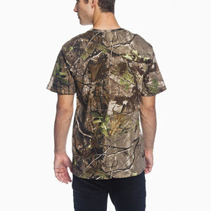 Camiseta de algodón pesado de alta calidad personalizada por todo el bosque impreso Realtree Mossy Aok ropa de caza camisetas para hombres - Product Image 2