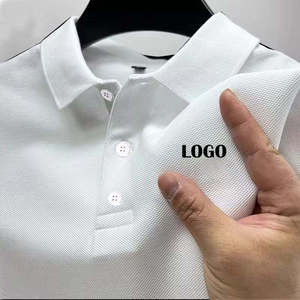 OEM Custom <b>Men</b> Popular <b>High</b> Quality 100%cotton Knit Polo <b>Shirt</b> <b>With</b> Turn-down <b>Collar</b> Front <b>SHIRT</b> - Product Image 5