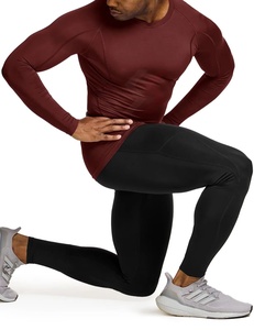 Camiseta de compresión muscular sublimada personalizada, capa Base ajustada para culturismo, ropa para correr y trotar, transpirable - Product Image 4