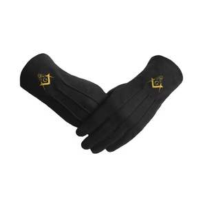 Vente en gros Nouveau Gants maçonniques tricotés de couleur noire avec doublure en coton doux OEM pour l'extérieur Gants maçonniques d'hiver - Product Image 1