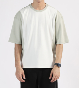 เสื้อยืดคอกลมสำหรับผู้ชายคุณภาพสูงออกแบบโลโก้ได้เองสำหรับฤดูร้อนเสื้อยืด100% ผ้าฝ้ายธรรมดาแบบโอเวอร์ไซส์ - Product Image 2