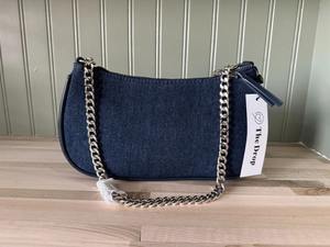 Sac à bandoulière en jean à chaîne unique pour femme, élégant, bohème, préppy, petit sac à main décontracté, mini sac à main tendance, designer - Product Image 5