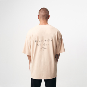 Bán Buôn 100% Cotton Quá Khcỡ Người Đàn Ông Của T-Shirt Tùy Chỉnh In Màu Rắn Đồng Bằng T-<span class=keywords><strong>Shirts</strong></span> Dài Chiều Dài Phun Kỹ Thuật Giải Phóng Mặt Bằng Bán - Product Image 3