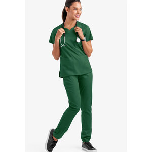 Col en V femmes vêtements de travail fournisseurs d'hôpitaux médecin gommages personnel féminin gommages médicaux costumes uniformes - Product Image 5