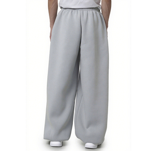 Pantalones de Hombre al por Mayor, Personalizados OEM y ODM, Pantalones Deportivos Casuales, Holgados, de Felpa Francesa, de Pierna Ancha - Product Image 6