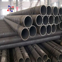 Tuyau rond soudé en acier au carbone ERW, section creuse circulaire, tube en acier doux pour la construction, tube métallique standard industriel