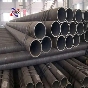 Tubo circolare saldato in acciaio al carbonio ERW, sezione cava, tubo in acciaio dolce per costruzioni, tubo metallico standard industriale - Product Image 2