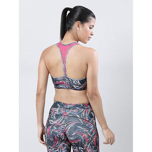 Sujetador deportivo de punto personalizado para mujer, nuevo diseño, para correr, Yoga, Fitness, espalda sin costuras, ropa interior deportiva, sujetador transpirable por sublimación - Product Image 3