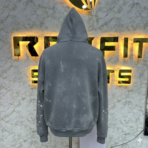 เสื้อฮู้ดแบบมีฮู้ดผ้าพลอยเทียมแบบผสมมีฮู้ดสำหรับเย็บปักติดหน้าจองานตามสั่ง - Product Image 3