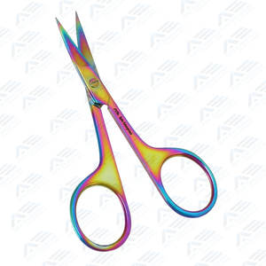 Lames de ciseaux à cuticules arc-en-ciel double face professionnelles avec outil de beauté à pointe pointue pour pédicure et soins personnels - Product Image 5