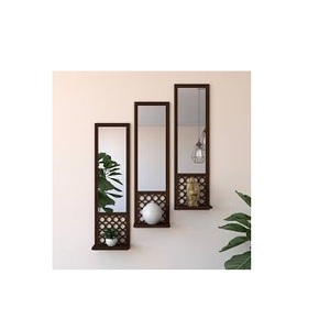 Espejo de pared de madera personalizado de alta calidad Diseño moderno hecho a mano El mejor precio para tamaño y forma - Product Image 6