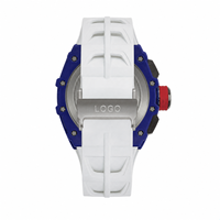 Montre squelette mécanique bleue haut de gamme pour homme, nouveau modèle, anti-magnétique, étanche, ultra-mince, pour affaires 172