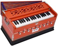 Harmonium en bois de style antique avec un savoir-faire supérieur idéal pour la pratique de la musique classique indienne et les chansons de dévotion