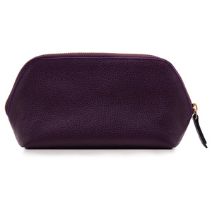 Custom Logo Fashion Genuine Leather Zipper Pouch Organizer Promotional Travel Makeup Cosmetic <b>Bags</b> with Solid Pattern Case Type - Product Image 5