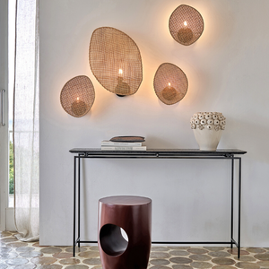 Abat-jour en rotin naturel fait à la main, luminaire suspendu en bambou pour la décoration de la salle à manger, du café - Product Image 6