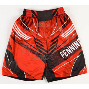 Shorts de boxe MMA sublimés tendance et confortables, parfaits pour la boxe, le MMA et le kickboxing, avec design personnalisé. - Product Image 1
